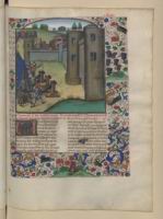 Francais 75, fol. 198, Siege de Londres (1016)